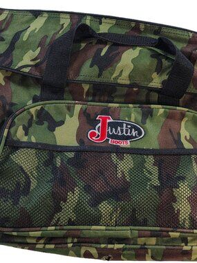 Medium Sized Camo Justin Boots Carrying Bag